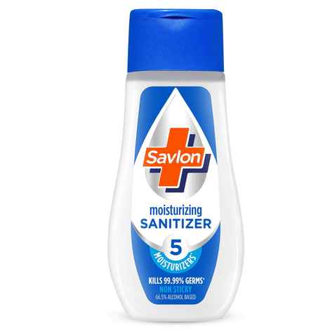 Savlon Moisturizing Sanitizer Gel 100ml with 5 moisturizers| Kills 99.99% germs|66.5% alcohol based