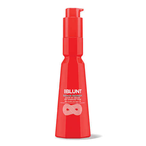 Buy BBLUNT Repair Remedy, Leave-In-Cream For Damaged Hair, with Keratin, Argan Oil and a Unique Colour Protect Formula - 150 GM - Purplle