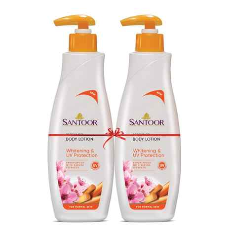 Buy Santoor UV Protection Body Lotion, 250 ml (Buy 1 Get 1) - Purplle