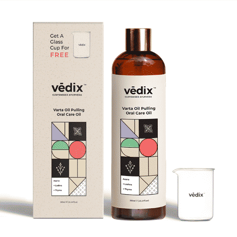 Buy Vedix Ayurvedic Varta Oil Pulling Oil for strong teeth and gums | Ayurvedic Oil Pulling Oil for healthy teeth, gums and mouth | Ayurvedic oral care and detox for mouth - Purplle