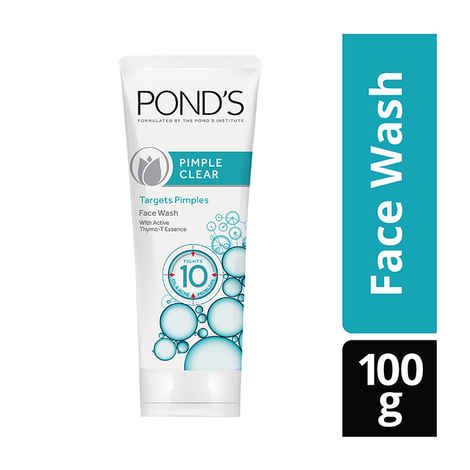 Ponds Pimple Clear FaceWash Removes 99.9% Pimple Germs Controls Oil