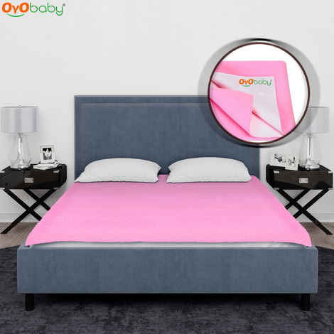 Buy OYO Baby Waterproof Rubber Sheet Double Bed Size (260cm X 200cm, P) - Purplle