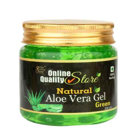 Buy Online Quality Store Organic Aloe Vera Gel green |pure aloe vera gel for face and hair |Non-Toxic Aloe Vera Gel for Acne, Scars, Glowing & Radiant Skin,200g - Purplle