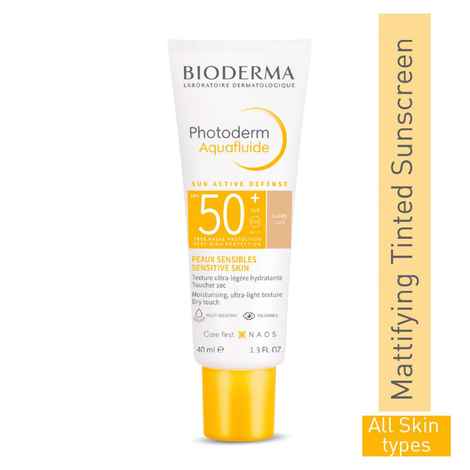 Buy Bioderma Photoderm Max Aquafluide SPF 50+ Claire - Light Shade, 40 ml - Purplle