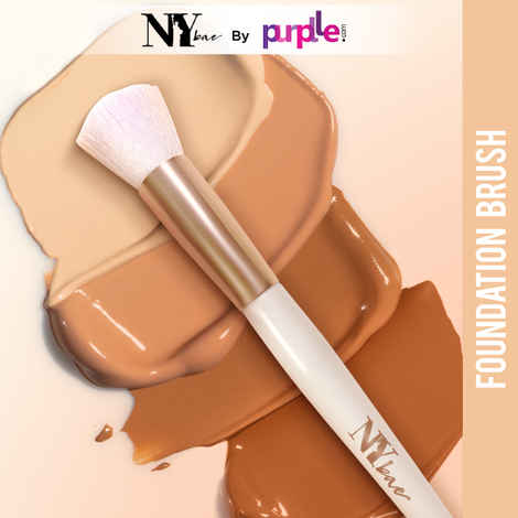 NY Bae Pro Foundation Brush | Smooth Blending | Even Application | Fine & Soft Bristles - 1 Pc