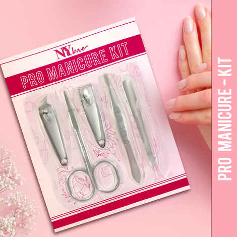 Buy NY Bae Pro Manicure Kit | Ear Pick | Nail Cutter | Multipurpose Scissors | Tweezer | Nail File | Travel Friendly | Multi Functional - Purplle