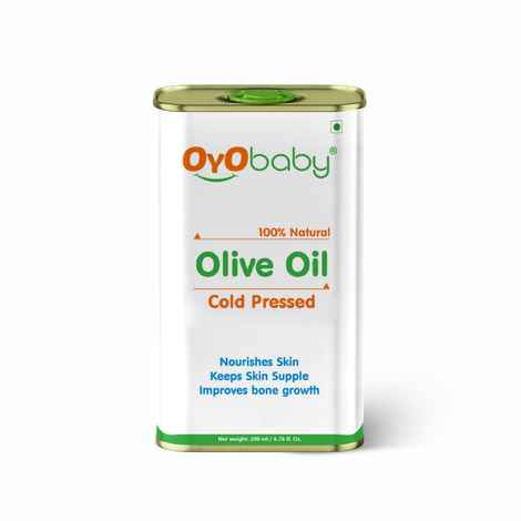 Buy Oyo Baby Olive Oil | Repairs and Prevents Skin and hair ||Cold Pressed | Reduces Dandruff | Durable Tin Packaging -200 ml - Purplle