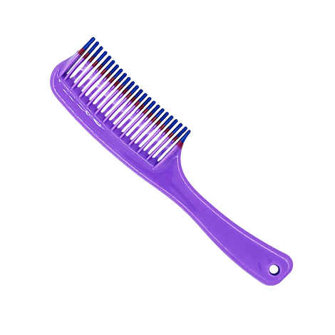 Buy Selfly Hair Comb - Half | Plastic | Hair Scalp Massager | 1 Piece By Sanfe (Multicolor) Hair comb | Plastic hair comb | Hair scalp masssager | Hair comb for curly hair | Hair comb for girls - 1 Pc - Purplle