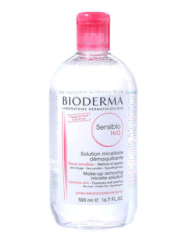 Bioderma Sensibio H2O Micellar Water, Cleansing and Make-Up Removing Solution 500 ml