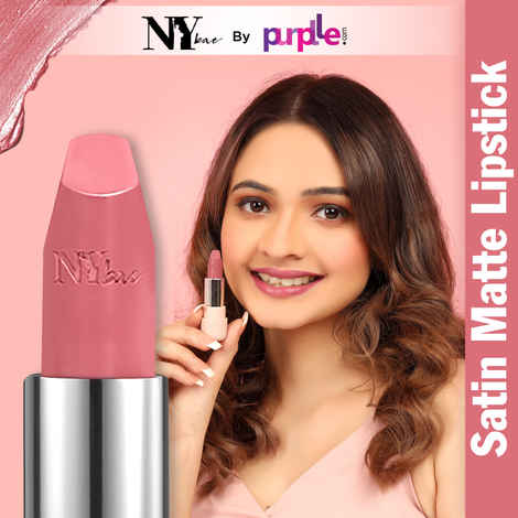 Buy NY Bae Satin Matte Lipstick - Mighty Mauve 09 (4.2 gm) | Mauve | Silky Smooth Texture | High Shine | Weightless | With Vitamin A & E - Purplle