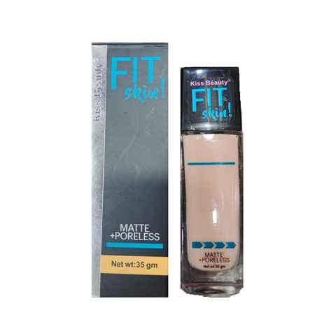 Buy Kiss Beauty FIT Skin Matte+Poreless Foundation (35 g) - Purplle