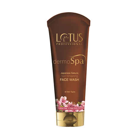 Buy Lotus Professional DermoSpa Japanese Sakura Skin Whitening Face Wash | All skin types | Preservative Free | 80g - Purplle