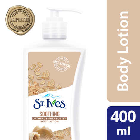 Buy St. Ives International Soothing Oatmeal & Shea Butter Body Lotion | 100% Natural Moisturizers (Imported) | 400 ml - Purplle