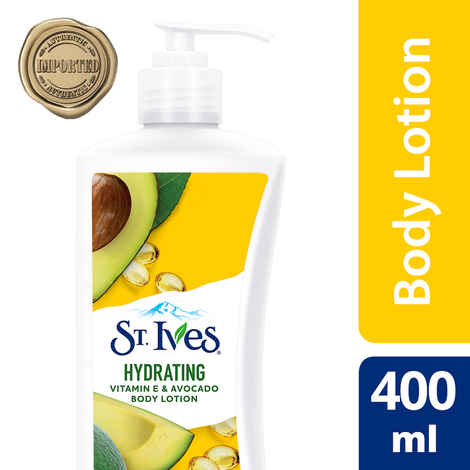 Buy St. Ives International Hydrating Vitamin E & Avocado Body Lotion | 100% Natural Moisturizers (Imported) | 400 ml - Purplle