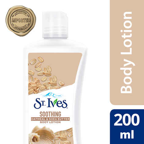 Buy St. Ives International Soothing Oatmeal & Shea Butter Body Lotion | 100% Natural Moisturizers (Imported) | 200 ml - Purplle