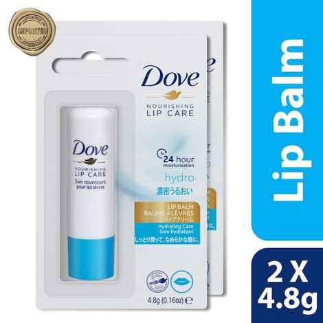Buy Dove International Hydro Nourishing Lip Care | Lip Balm | 24 hours Hydration | Imported | 2*4.8gm (PO2) - Purplle