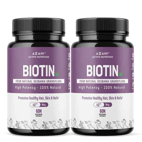Buy Azani Active Nutrition Biotin, 120 Capsules - Purplle