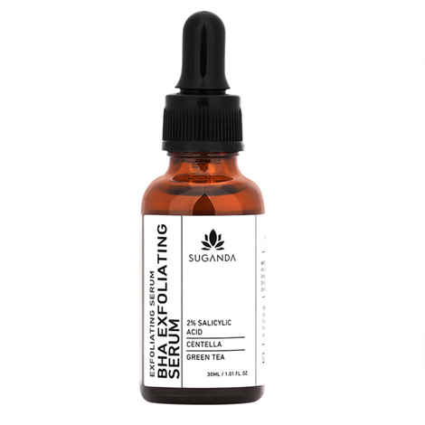 Buy Suganda Bha Exfoliating Serum 2% Salicylic Acid Removes Dead Skin Cells, Smoothens Texture And Pore Clarifying, Soothes & Calms Skin, Exfoliant Facial For Even Skin Tone And Glowing Skin (30 ml) - Purplle