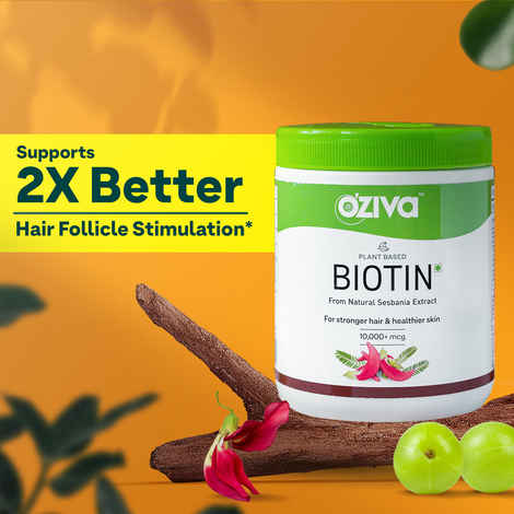 Buy OZiva Stronger and Thicker Hair Routine (Vitamin E Capsules + Plant Based Biotin) 125 gm - Purplle