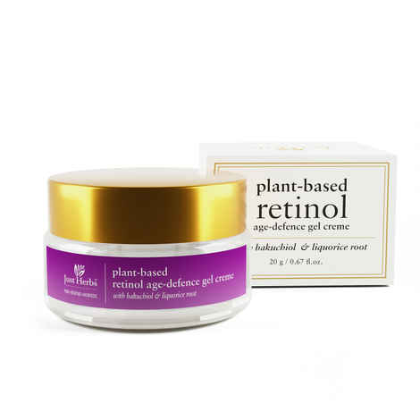 Just Herbs Plant-based Retinol/Bakuchiol Anti-aging Night Face Creme For Fine Lines,Wrinkles and Dark spots,Suitable for Men & Women - 20gm