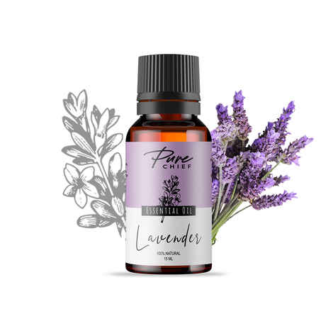 Buy Pure Chief Lavender Essential Oil | For Acne Removal, Hair Growth & Better Sleep | Excellent For Aromatherapy | Paraben & Sulphate Free (15ml) - Purplle