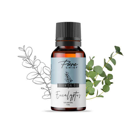 Buy Pure Chief Eucalyptus Essential Oil (15ml) | For Cold, Cough, Steam Inhaler, Clear Breathing, Hair Growth | Undiluted & Natural Aromatherapy - Purplle