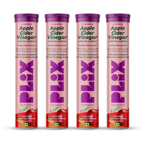 l carnitine vs apple cider vinegar PLIX OLena Apple Cider Vinegar L-Carnitine Effervescent, Convert Fat Into  Energy, 15 Effervescent Tablets, Pack of 4 (Apple)