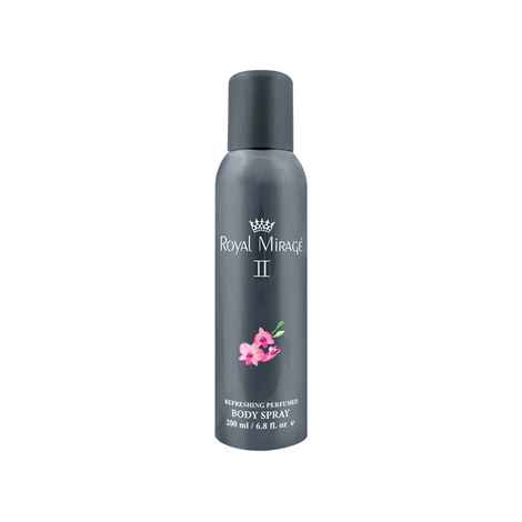 Buy Royal Mirage II Long Lasting Imported Deodorant Perfume Body Spray, (200 ml) - Purplle