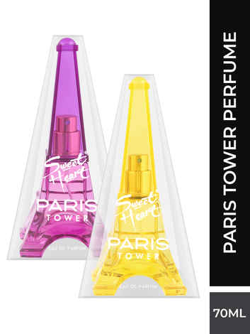Buy Sweetheart Purple & Yellow Paris Tower Eau De Parfum, 70ml each pack of 2 - Purplle