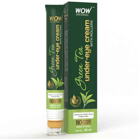 Buy Wow Skin Science Green Tea Under Eye Cream - Revives Dull And Dark Under Eyes - For All Skin Types - 20ml - Purplle