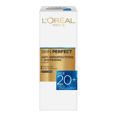 Buy L'Oreal Paris Skin Perfect 20+ Anti-Imperfections+Whitening Cream (18 g) - Purplle