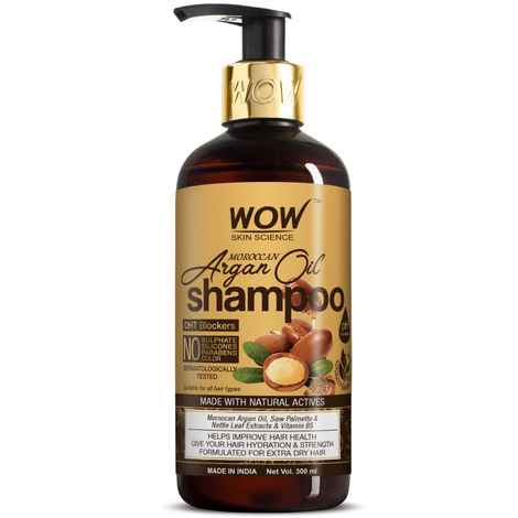 Buy WOW Skin Science Moroccan Argan Oil Shampoo (with DHT Blocker) - 300 ml - Purplle