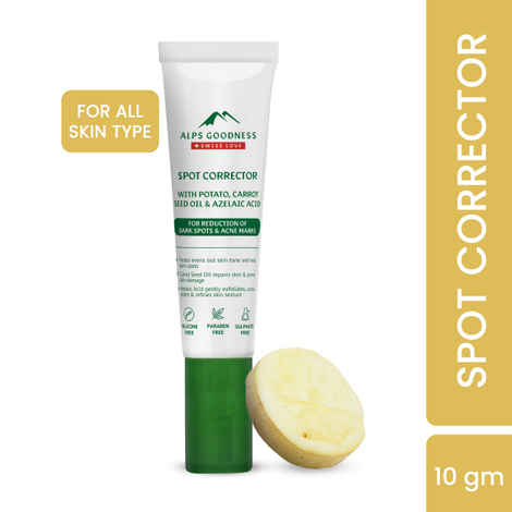 Buy Alps Goodness Spot Corrector with Potato, Carrot Seed Oil & Azelaic Acid For Reduction of Dark Spots & Acne Marks (10 ml)| Azelaic Acid Gel| Azelaic Acid for Hyperpigmentation - Purplle