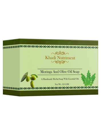Buy Khadi Nutriment Moringa and Olive Oil Soap,125 gm Soap for Unisex (Pack of 1) - Purplle