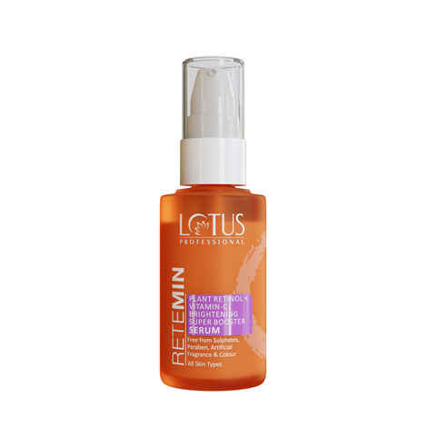 Buy Lotus Professional Retemin Plant Retinol & Natural Vitamin C Brightening Super Booster Serum | Whitening & Anti-Ageing | Preservative Free | For All Skin Types | 30 ml - Purplle