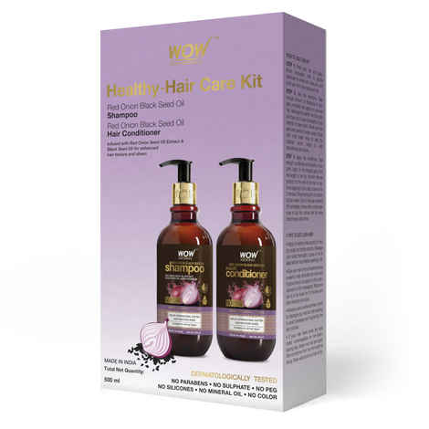 WOW Skin Science Onion Oil Shampoo & Conditioner Kit (500 ml)