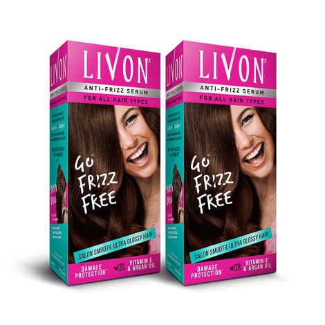 Buy Livon Serum for Frizz-free  Smooth Hair  With Argan Oil & Vitamin E (200 ml)-New Pack - Purplle