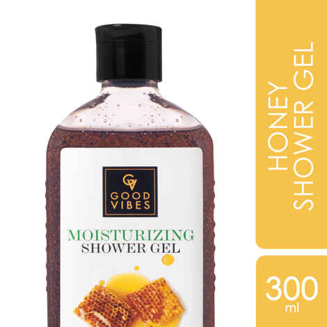 Buy Good Vibes Honey Moisturizing Shower Gel | (Body Wash) Exfoliating, Hydrating | (300 ml) - Purplle