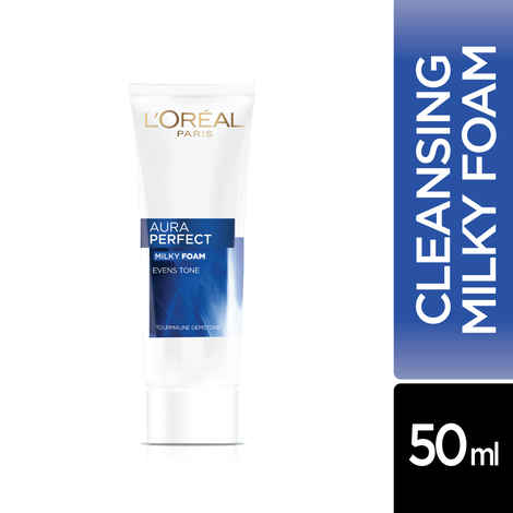 Buy L'Oreal Paris Aura Perfect MilkyA FoamA Facewash For Women|50 ml - Purplle