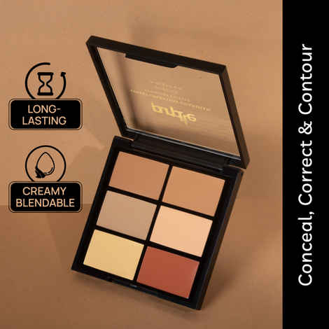 Buy Purplle Concealer Palette (Wheatish Skin), Covert Operation Guardian - Foreign Agent 6 (12 g) - Purplle