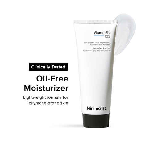 Buy Minimalist 10% Vitamin B5 Oil Free Moisturizer with Zinc, Copper, Magnesium & HA for Oily skin 50 gm - Purplle
