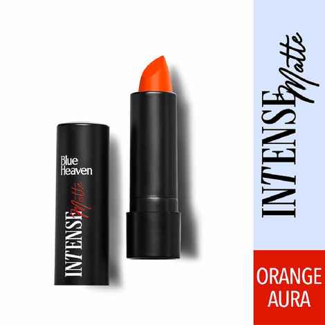 Buy Blue Heaven Intense Matte Lipstick - Orange Aura 302 - 4 gm - Purplle