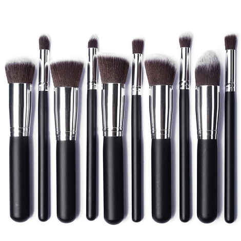 Buy Ronzille Professional Premium Makeup brush Set of 10 Black - Purplle
