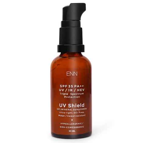 Buy ENN UV SHIELD Gel Mineral Sunscreen UV/IR/HEV Triple Spectrum protection with SPF 35 PA++ , Hypoallergic & Non-Comedogenic 50 ml - Purplle