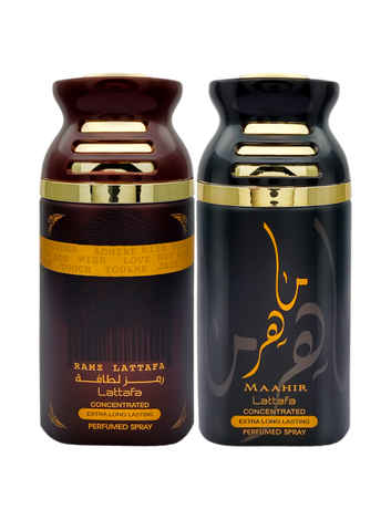Buy Lattafa Maahir Gold & Ramz Gold Concentrated Deodorant, 250ml Each (pack of 2) - Purplle