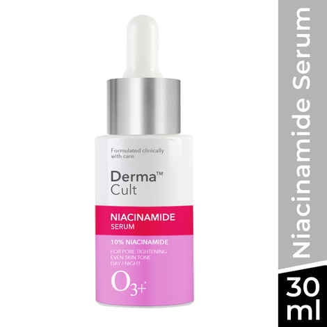 Buy O3+ Derma Cult 10% Niacinamide Serum ForA Pore Tightening,Even Skin ToneA (30 ml) - Purplle