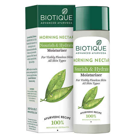 Buy Biotique Morning Nectar Nourish & Hydrate Moisturizer (120 ml) - Purplle