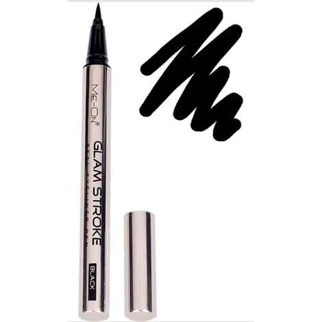 Buy Me-On Glam Stroke 24H Stay Waterproof Ultra Intense Real Black Color Eyeliner Pen - Purplle