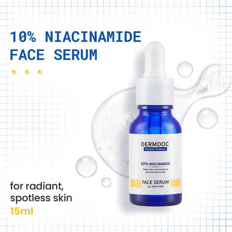 Buy DERMDOC by Purplle 10% Niacinamide Face Serum (15 ml) | Skin Brightening | Fades Dark Spots| Niacinamide Face Serum I Niacinamide for Oily Skin - Purplle