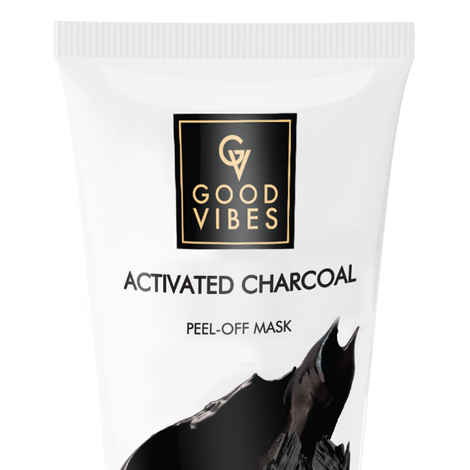 Buy Good Vibes Activated Charcoal Peel Off Mask | Deep Pore Cleansing, Purifying | No Parabens, No Sulphates, No Mineral Oil, No Animal Testing (100 gm) - Purplle